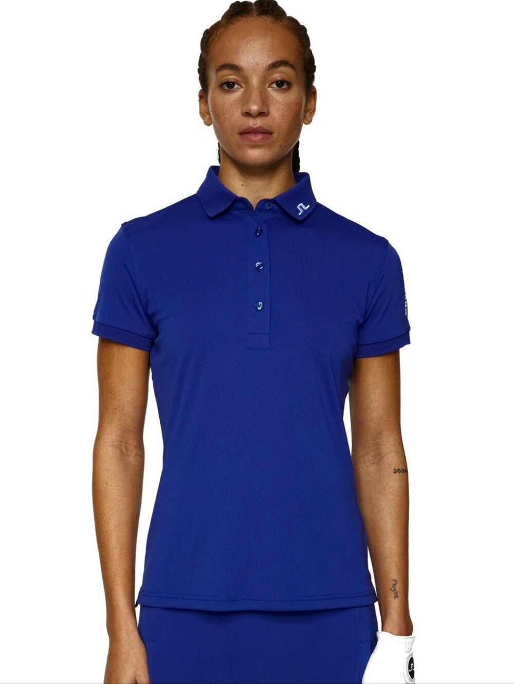 J.LINDEBERG Tour Tech Polo Clematis Blue Women's Small NWT Golf